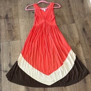 Diane Von Furstenburg Midi Colorblock Dress